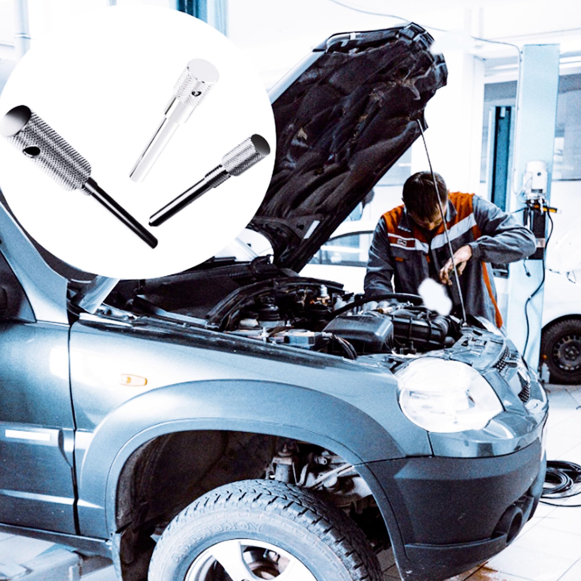 ANBOO Zestaw narzędzi do regulacji silnika do Renault 1.5, 1.9 DCI, pasek rozrządu, kompatybilny z Clio Mégane Scenic Twingo Dacia Sandero Duster, MOT1489 MOT861