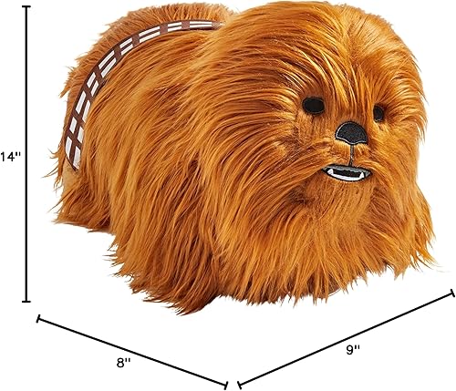 Miniatura 5 de Pillow Pets Chewbacca - Peluche de peluche de Disney Star Wars, color marrón