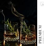KROSNO Whisky Glasses | Set of 6 | 12.5 oz | Fjord Collection | Drinking Glasses Cocktail Glasses Gift Box | Home, Restaurants and Kitchen Set | Dishwasher Safe Glass Cup