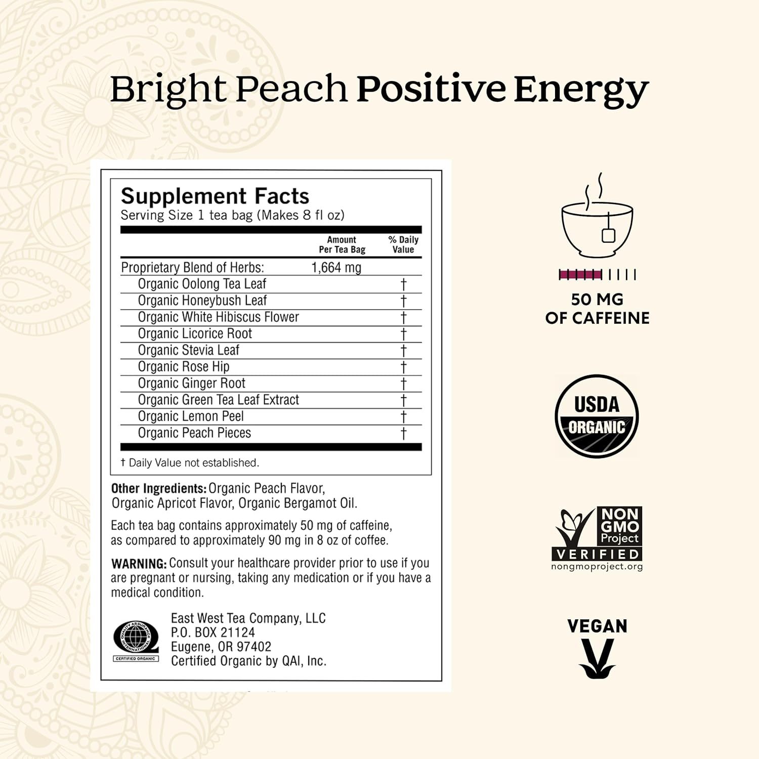 Yogi Tea - Morning Energy Variety Pack (3 Pack) Includes Peach Bergamot Bright Day, Sweet Tangerine Positive Energy, Spiced Blackberry Focus - 48 Organic Tea Bags - Image 2