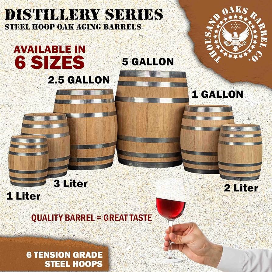 Amazon | 1ガロン オークエージングバレル (蒸留器シリーズ
