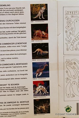 Miniatura 3 de Dinosaurio kit modelo Plesiosaurus madera balsa NIB