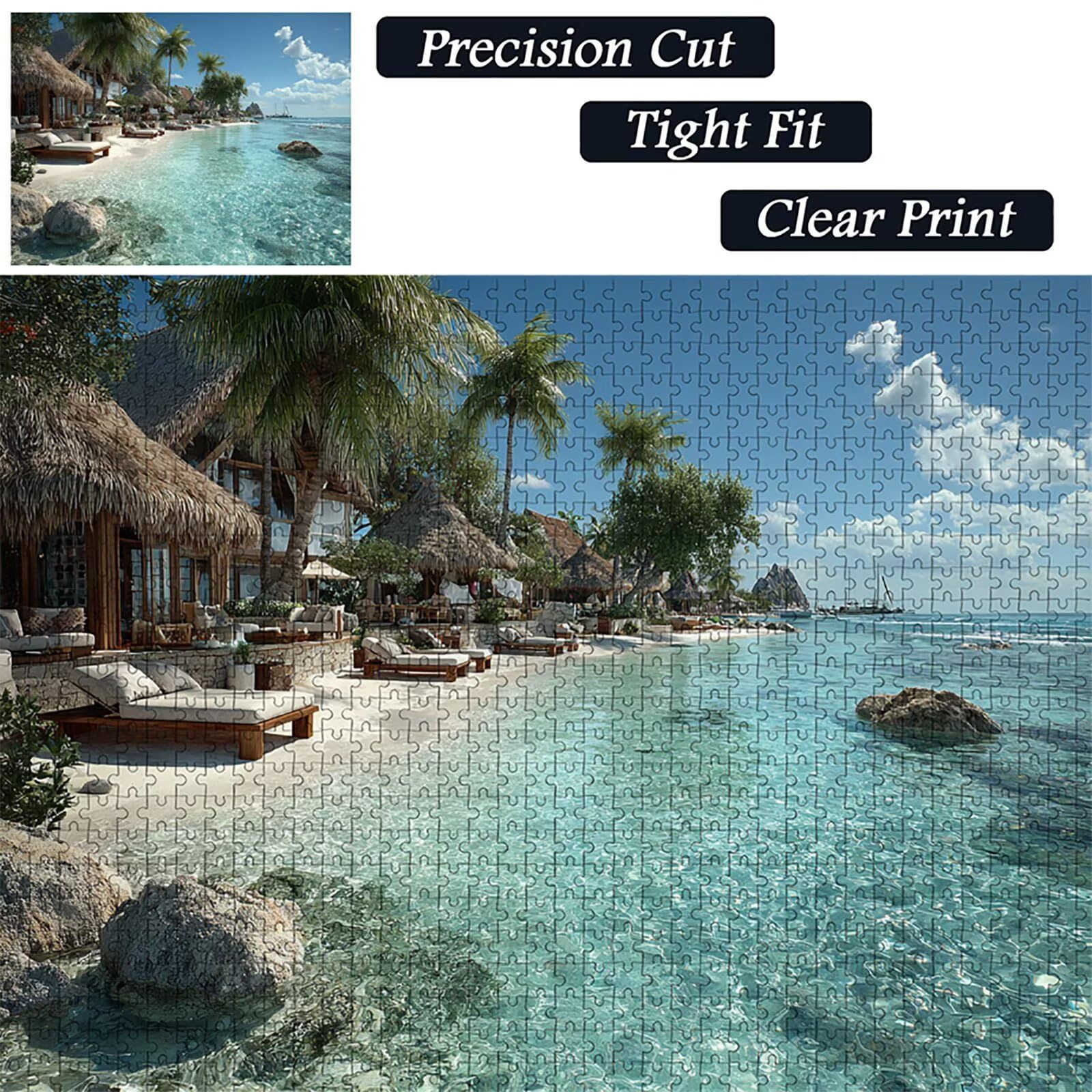 Vista Al Mar Puzzle Madera 2000 Piezas, áRbol Puzzle Adultos con Caja 99x70cm, Rompecabezas Desafiante, para Hombres Mujeres Adolescente, Juegos de Rompecabezas Creativos, Decoracion Hogar, L-4933