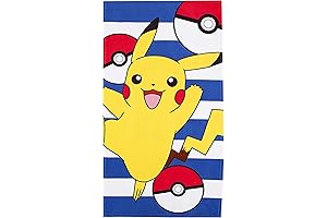 Northwest Pokemon Beach Towel, 30" x 60", Beach Pika-Easter Basket Pokemon