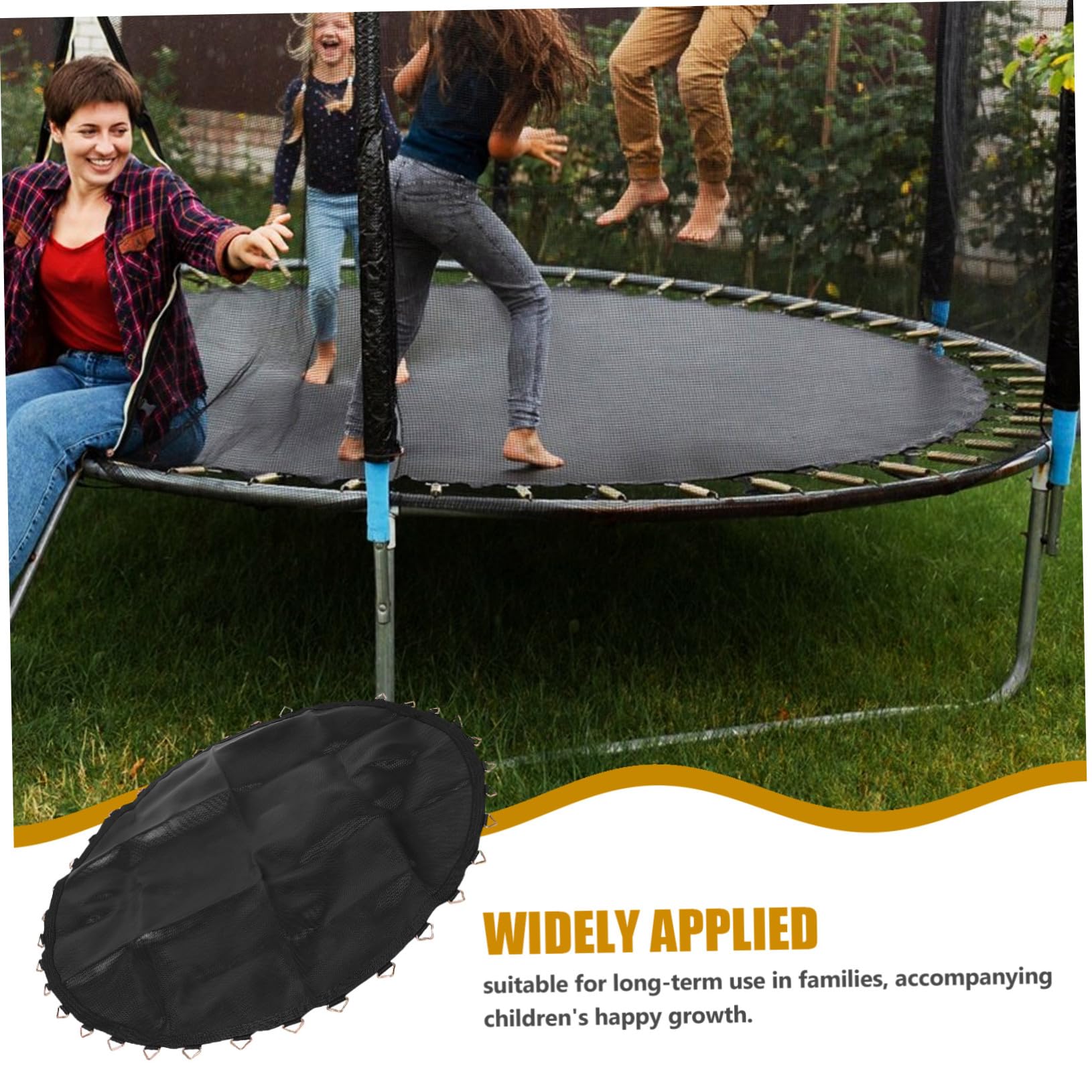 Tappetino di ricambio rotondo con anelli elastici per saltare per fitness all'aperto e uso in giardino High Elastici & Durabili