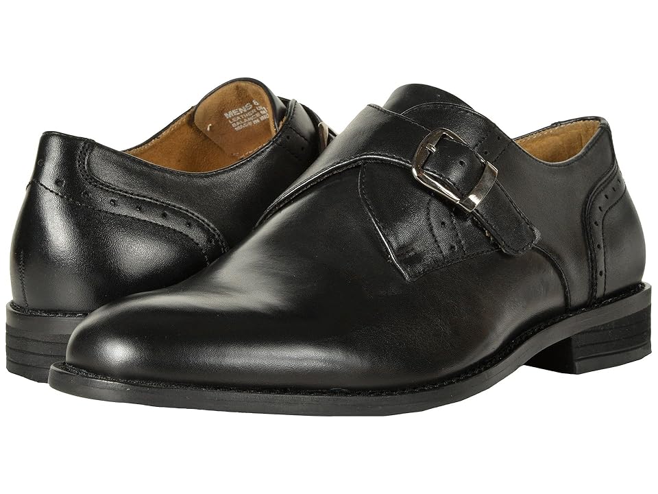 

Nunn Bush Sabre Plain Toe Dress Casual Monk Strap (Black) Men's Plain Toe Shoes