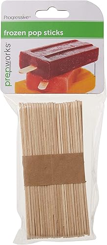 Miniatura 2 de Progressive International Prepworks by Progressive - Palillos para congelador de madera, 50 unidades, naturales