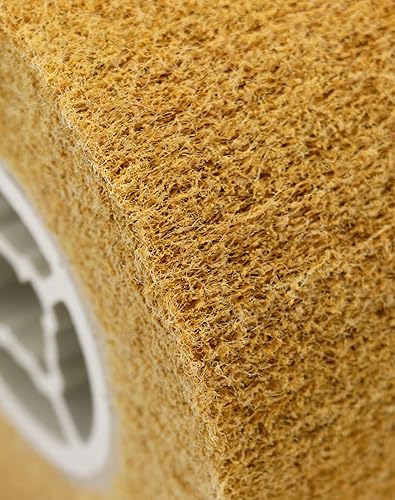 Miniatura 5 de QWORK Ruedas abrasivas de grano 120 no tejidas para pulido de alambre de pulido de alambre, paquete de 2 fuertes fuerzas de corte para un acabado