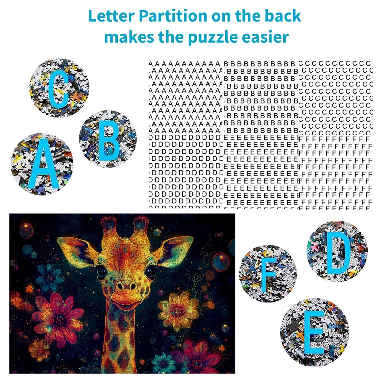 Puzzle 3000 elementów żyrafa puzzle dla dorosłych kwiaty 122 x 81 cm unikalne rzemiosło klasyczne 3D drewniana układanka do rodzinnych gier biznesowych, układanka zrób to sam do dekoracji ścian domu