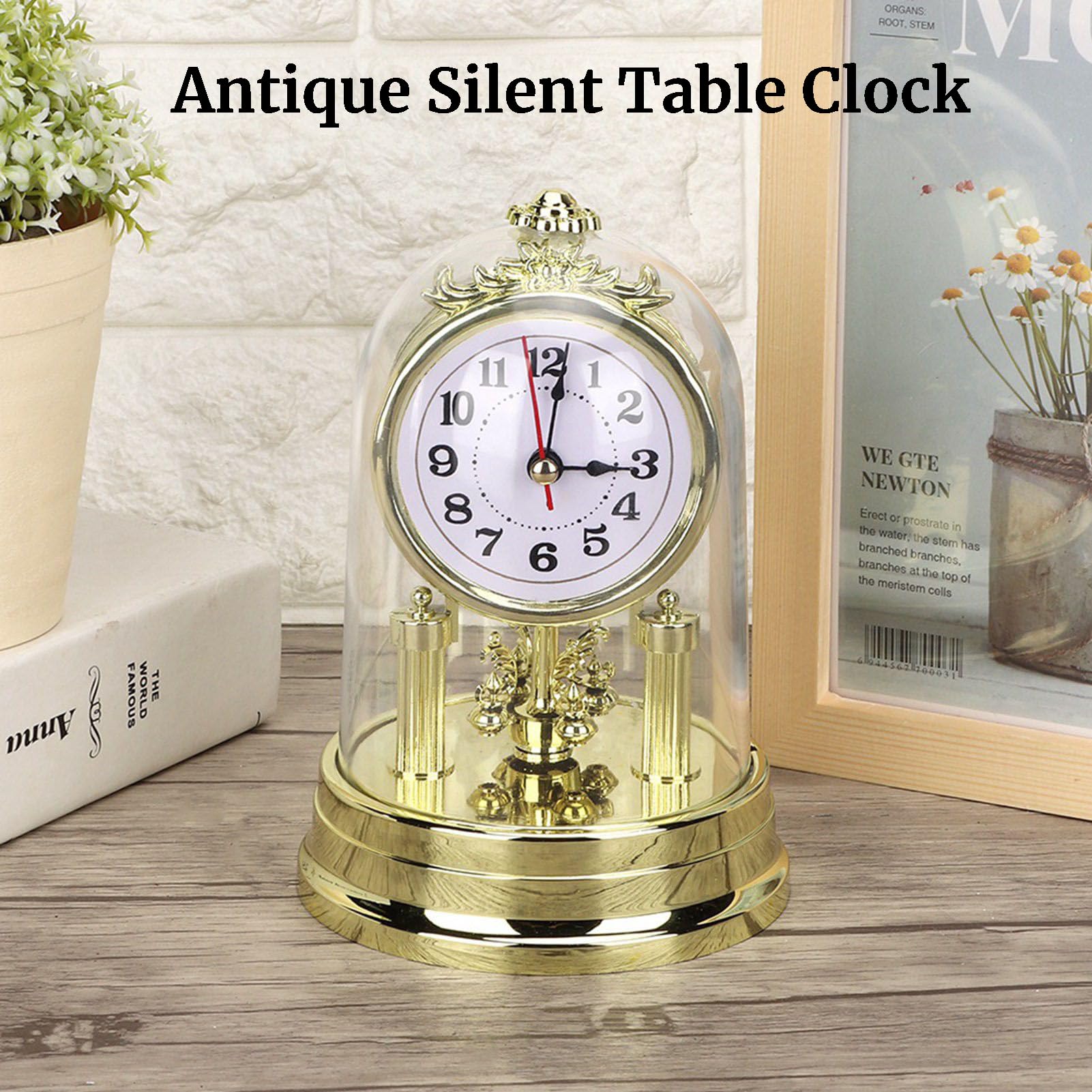Mothers Day Retro Gouden Tafelklok – Stille, Niet-tikkende Bureaubladklok Met HD Glas Voor Slaapkamer Of Woonkamer Bureauklok Voor Slaapkamer Mothers Day Retro Gouden Tafelklok – Stille, Niet-tikkende Bureaubladklok Met HD Glas Voor Slaapkamer Of Woonkamer Bureauklok Voor Slaapkamer