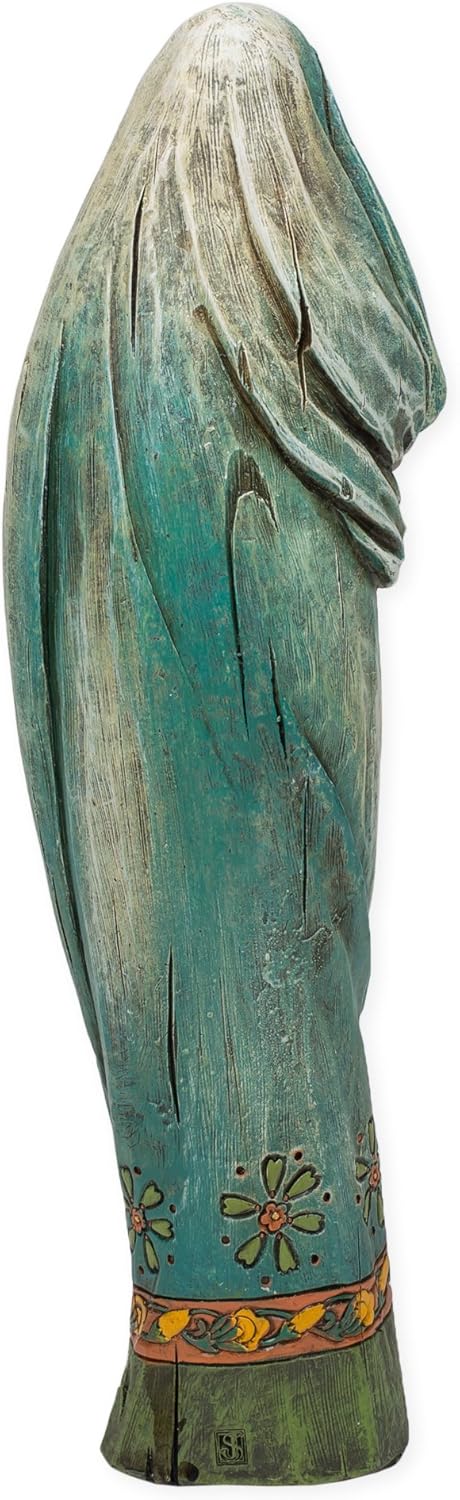 Joseph's Studio 12.5" H Madonna and Child with Lily Figure, Renaissance Collection, Religious Gift, Home Decor - Image 5