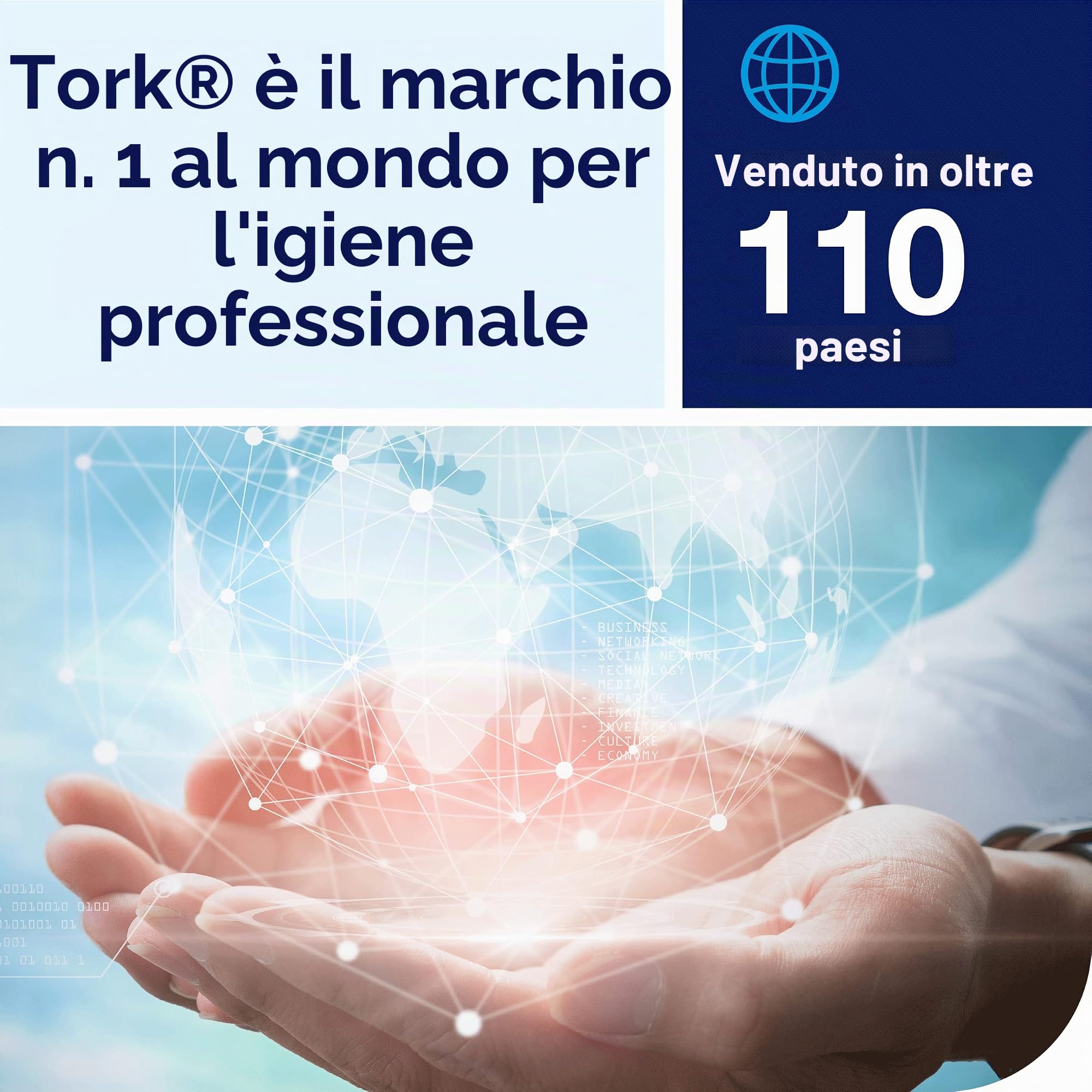 Tork Sapone a schiuma delicato S4, consumi ridotti, 6 flaconi da 1000 ml, 520501