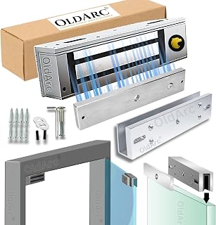 OldArc (EM6U) EM Lock for Glass Door + U Bracket Electromagnetic Door Lock | for Framed Glass Door | 2 Wire Electromagneti Price In India