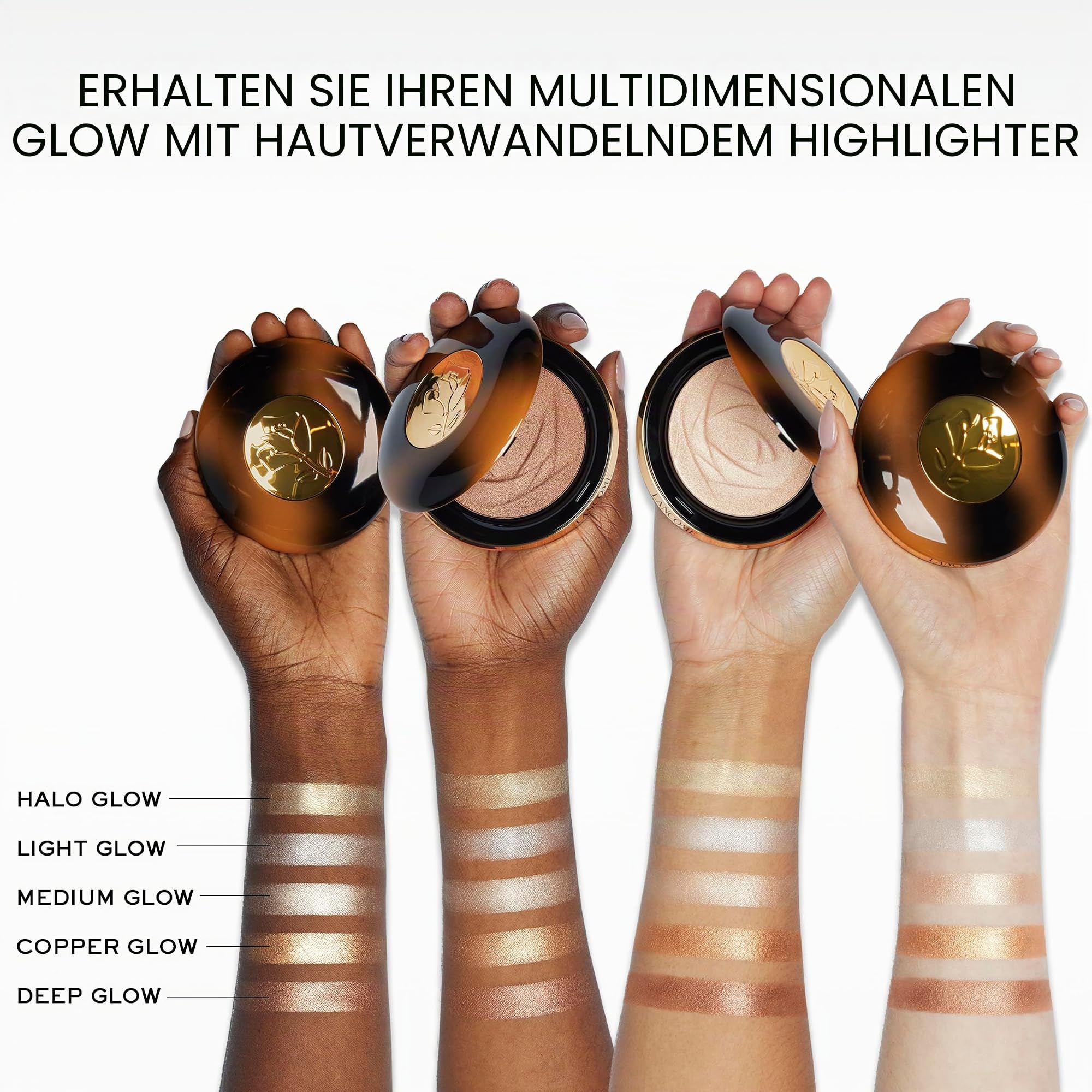 Lancôme Teint Idole Ultra Wear Highlighter, schimmernder Glow, 10g | Verleiht der Haut einen multidimensionalen Leuchteffekt, mit bis zu 24 Stunden Halt, für einen strahlenden Teint