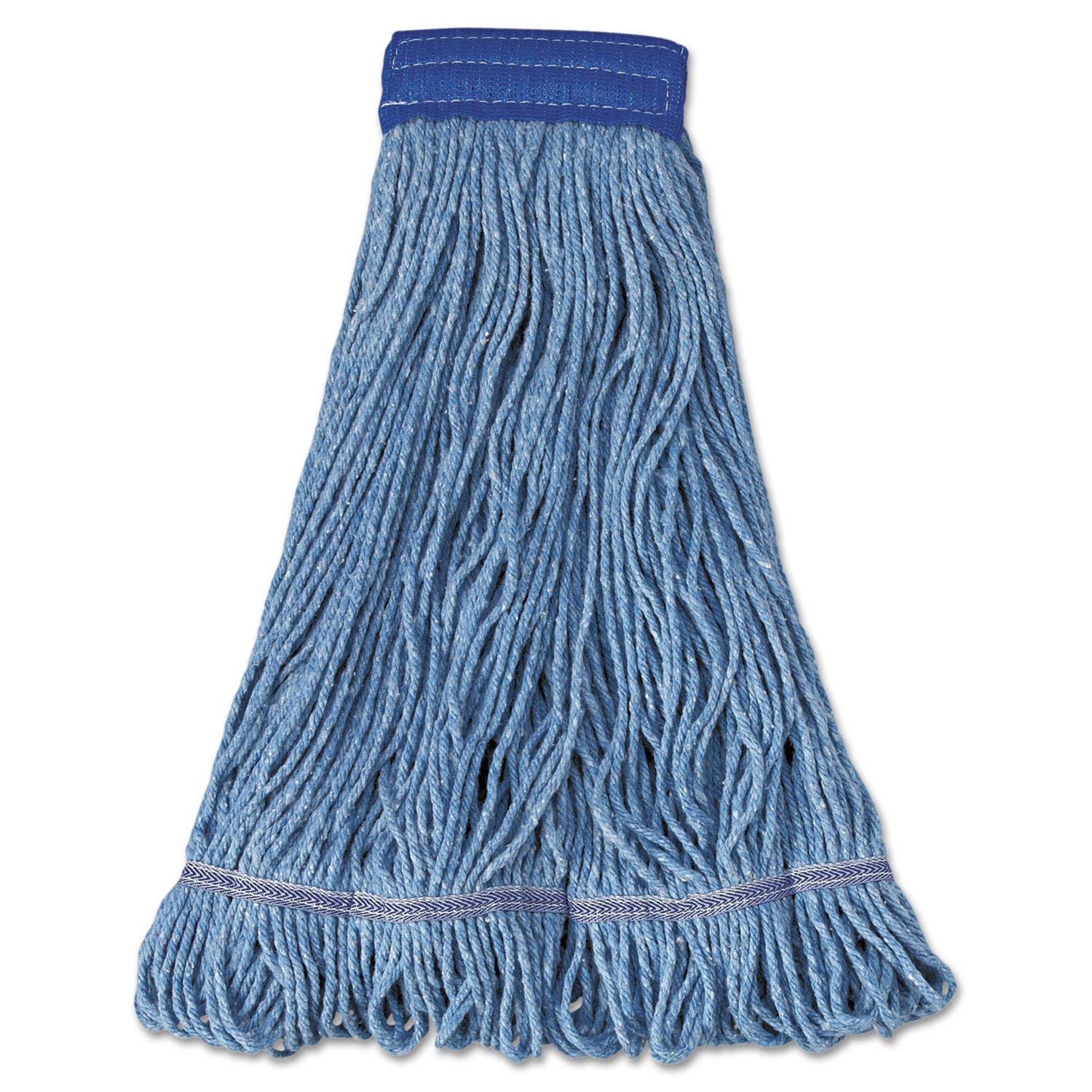 Boardwalk 504BL Mop Head Super Loop Head Cotton/Synthetic Fiber X-Large Blue 12/Carton