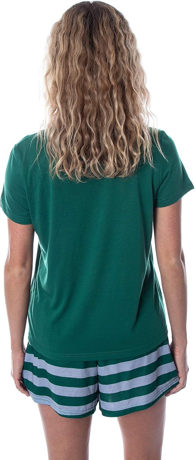 Harry Potter Women's Hogwarts Castle Shirt and Shorts Lounge Sleepwear Pajama Set - All 4 Houses Available - Image 5