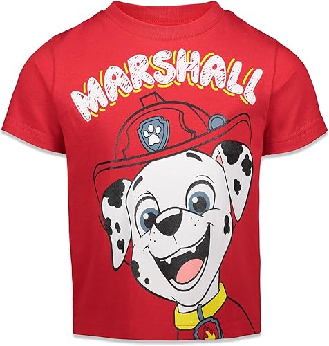 Miniatura 2 de Paw Patrol Chase Marshall Rubble Rocky - Paquete de 4 camisetas gráficas para niños pequeños y grandes