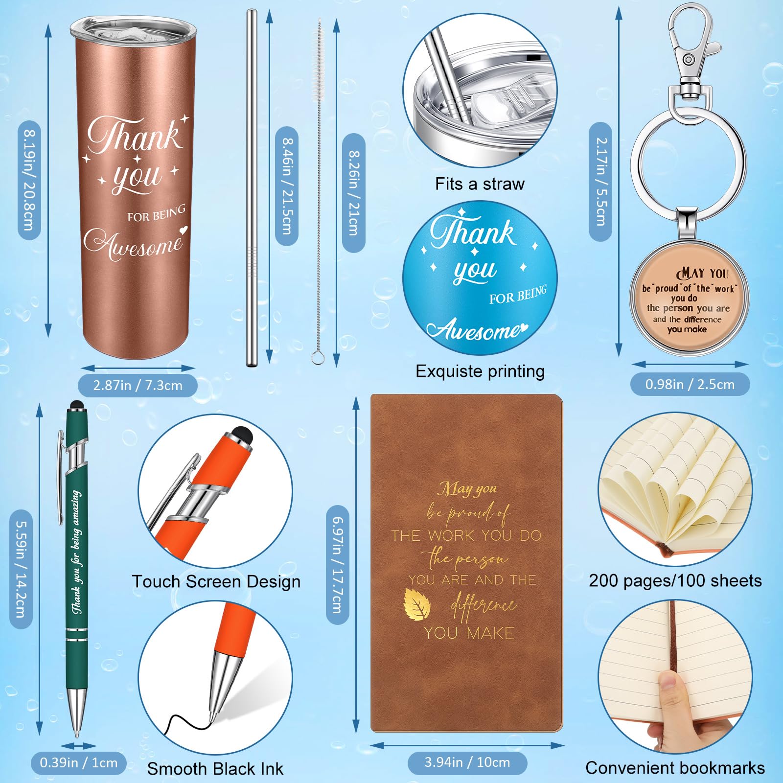 Aazon.co : Ireer 10 Pcs Thank You Gifts, Inspirational Leather Journals Notebooks Bulk-179349