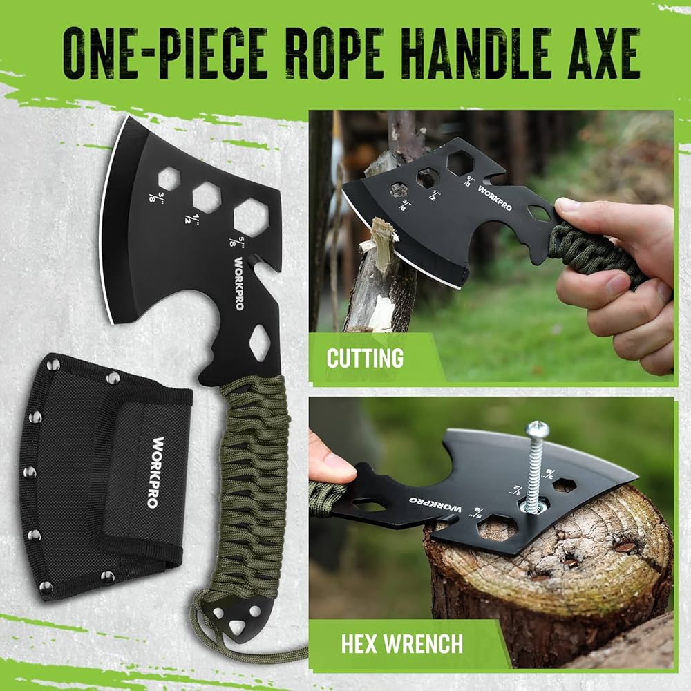 Amazon.com : WORKPRO Camping Hatchet & Machete with Sheath