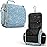 VENTURE 4TH Hanging Travel Toiletry Bag for Women & Men - Travel Organizer with Expandable Compartments & Removable Clear Pouch for Toiletries (Blue Flowers)