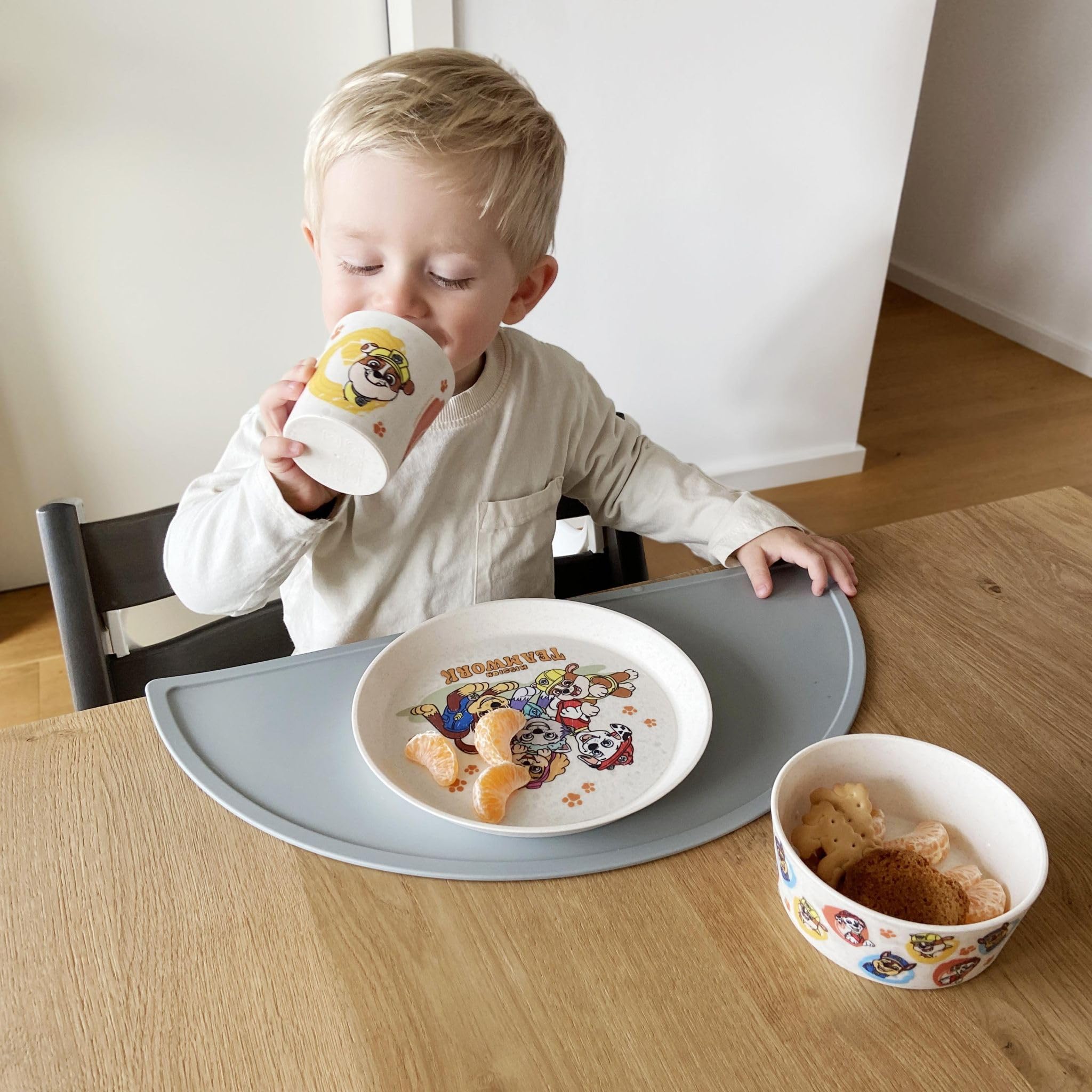 Koziol Stoviglie per bambini Paw Patrol Grow, 3 pezzi, sabbia