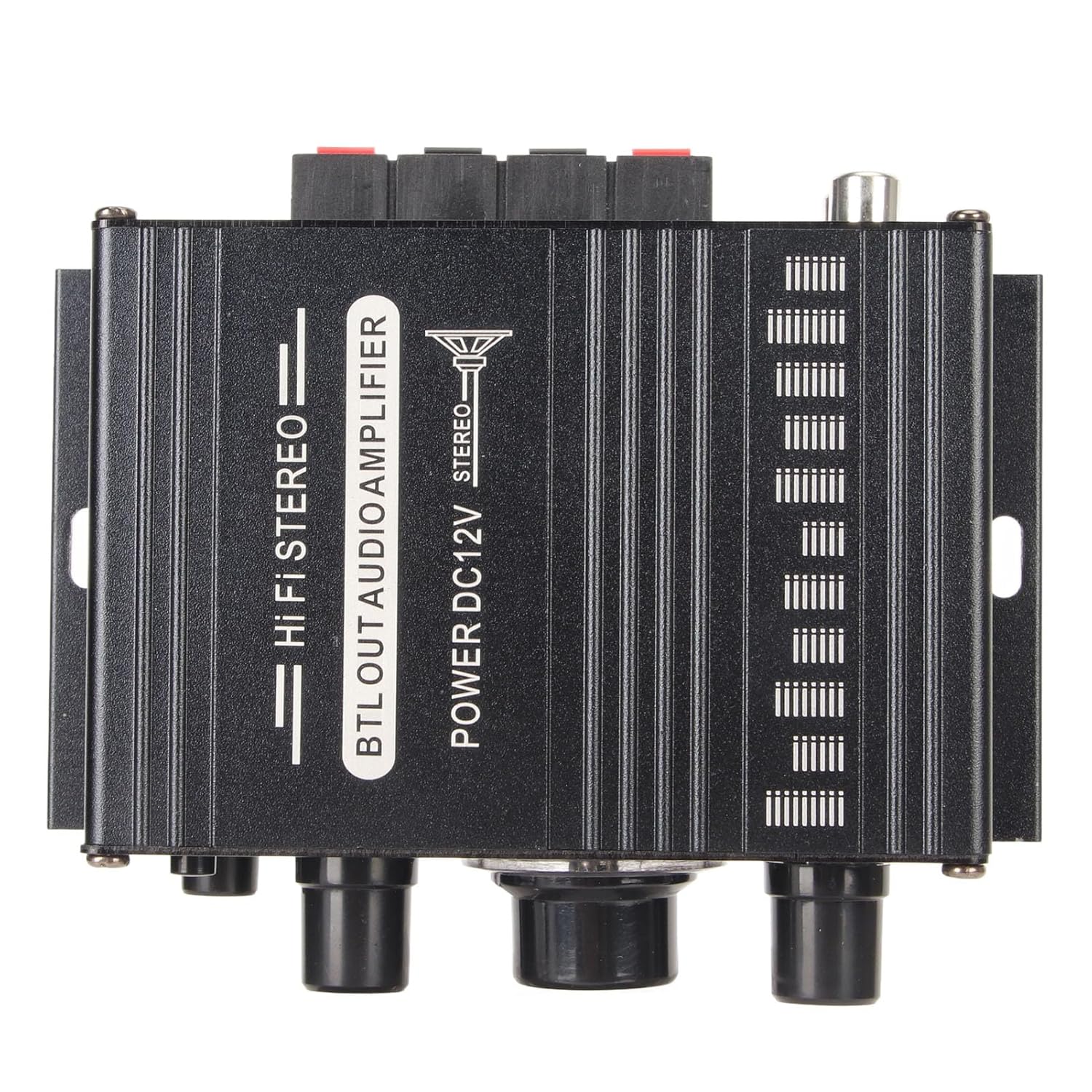 AK-160BT Bluetooth 5.0 Power Amplifier, 12V 2 Channel Stereo Digital Audio Amplifier, 20Hz to 20KHz Car Radio Power Amplifier for Car Home