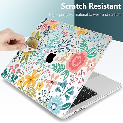 Miniatura 4 de TWOLSKOO Funda compatible con MacBook Pro de 13 pulgadas 2023-2016 A2338 M2M1 A2251 A2289 A2159 A1989 A1706, cubierta rígida de plástico y funda de
