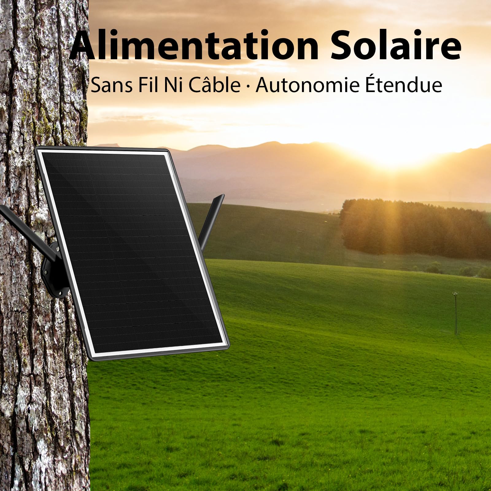 Répéteur Wi-FI Solaire, Amplificateur de Signal Internet 2,4 GHz pour I'extérieur, Répéteur Wi-FI 300 Mbps, Batterie de 26000mAh, Indice D'étanchéité IP66