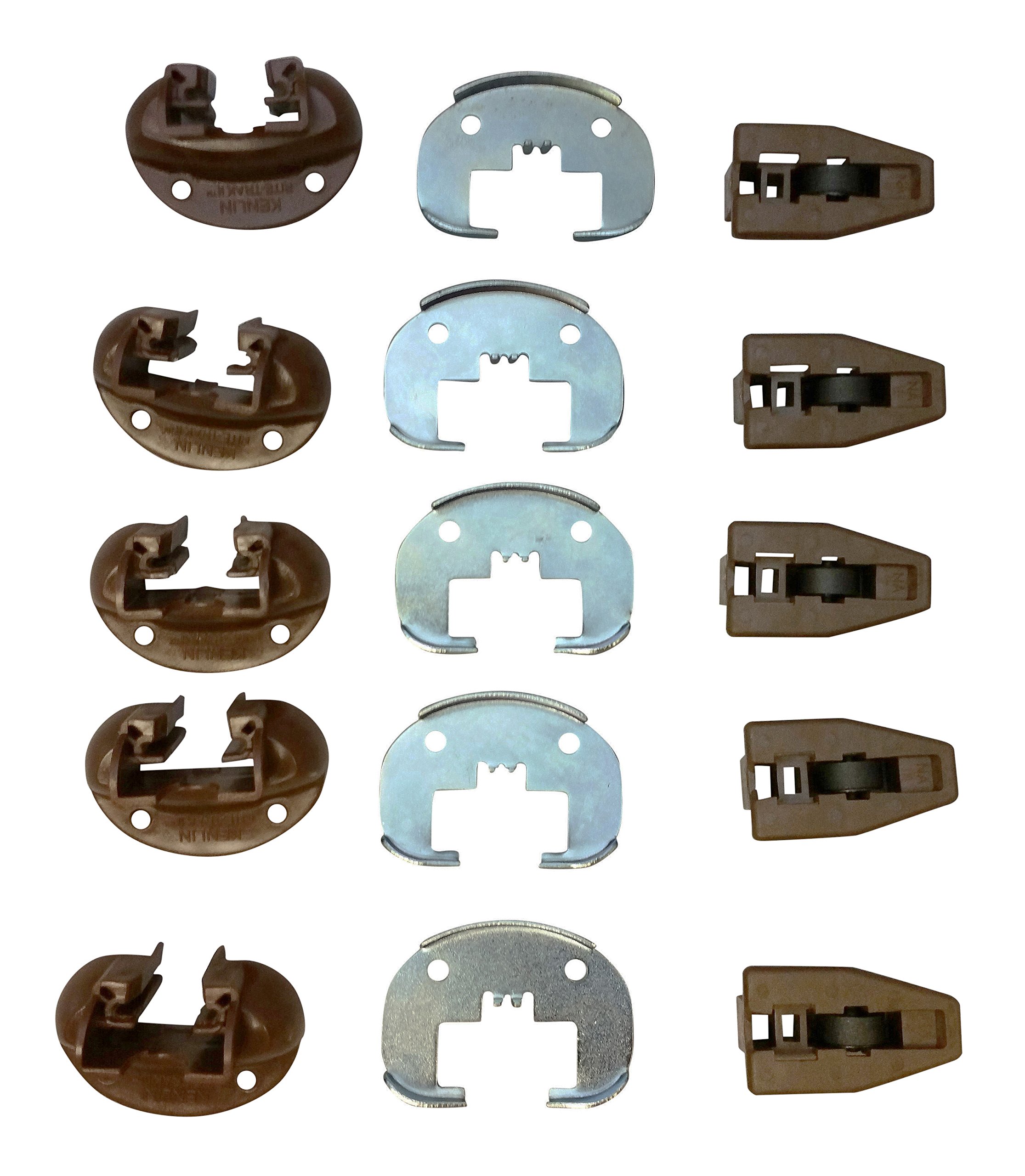 Recliner-Handles 5 Sets of Kenlin Rite-Track II Drawer Guide with Metal Backing for Slide Style Drawers Found in Dressers and Other Furniture