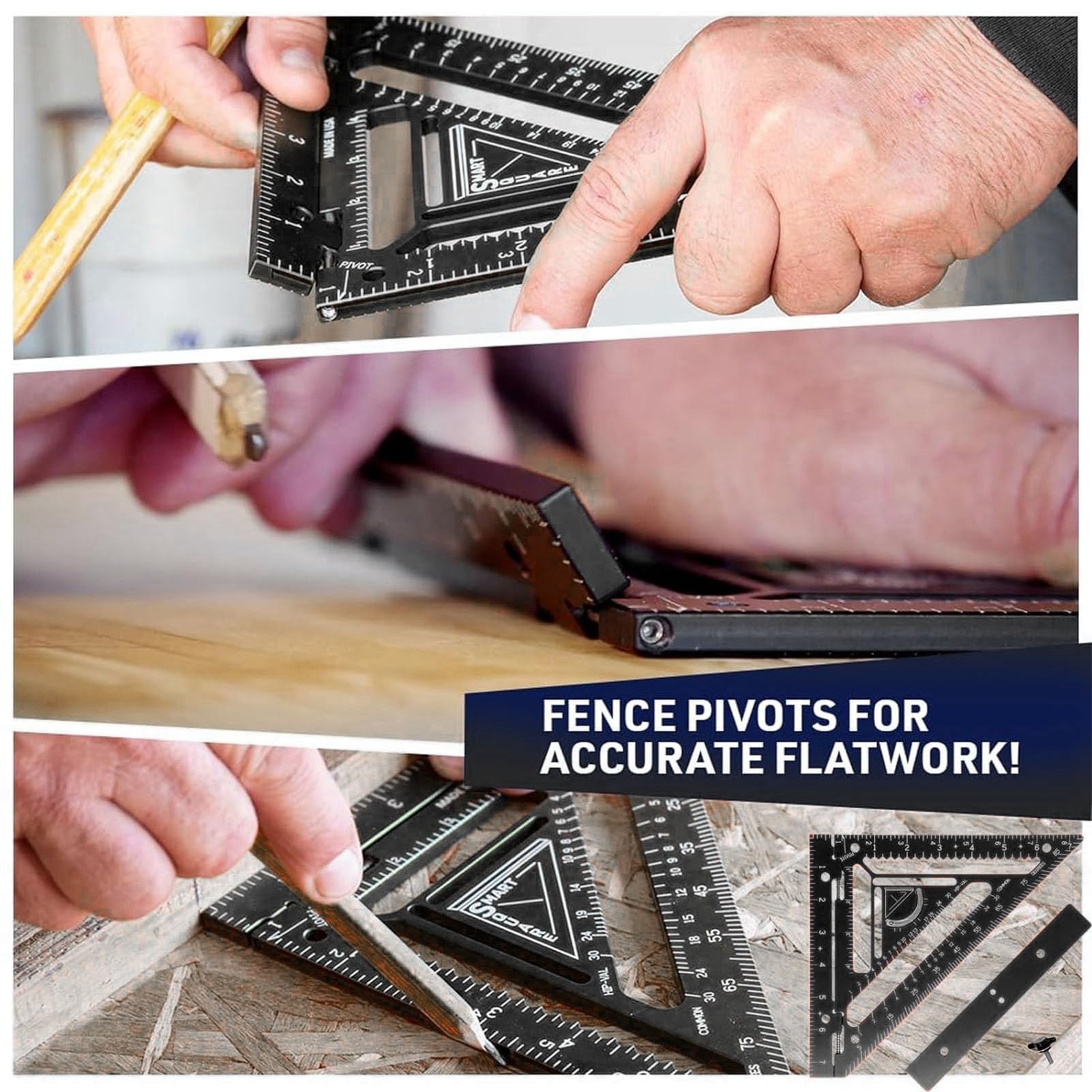 lvifloae Rafter Square Tool Professional Innovative Triangular Ruler Protractor Accurate Carpenter Layout Measuring Tool Woodworking Ruler