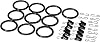 Ikea Syrlig - Curtain Ring With Clip And Hook, Black 10 Pack - 38 Mm