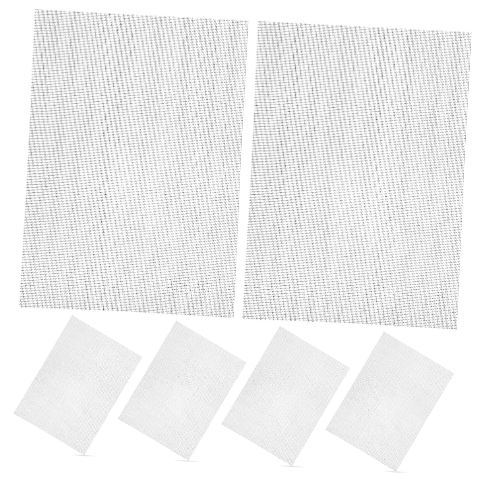 PRETYZOOM Metal Screen Mesh Stainless Steel Mesh Sheets Screen Repair Kit for BBQ