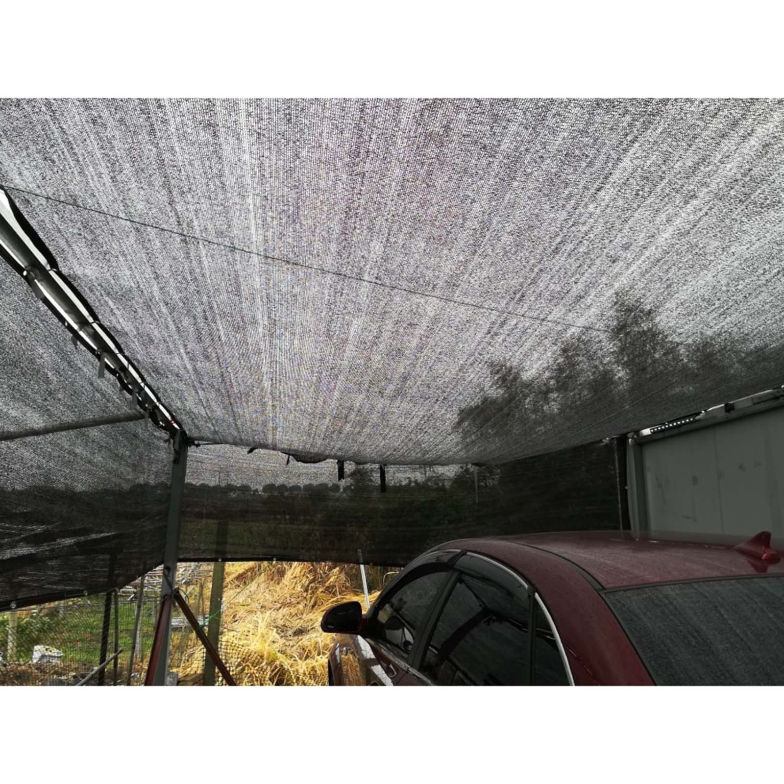 Kooein Shade Netting,Sun Protect Net,Shade Sail With Grommets,Garden/Carport/Pool,Hdpe,Foldable Shade Tarpaulin,Greenhouse Breathable Net,Tear Resistant,Customizable,2X2m/6.6X6.6ft