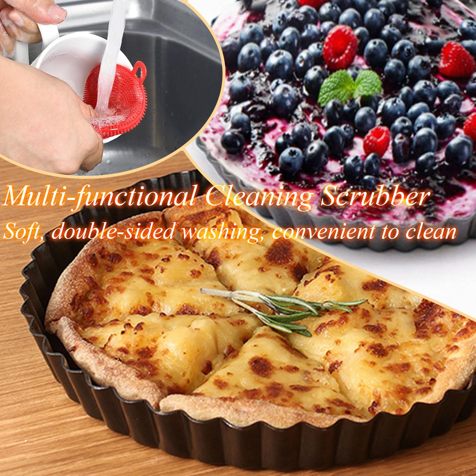 DATANYA 9 Inch Tart Pan - Non-Stick, Removable Bottom -6 DATANYA 9 Inch Tart Pan - Non-Stick, Removable Bottom -6