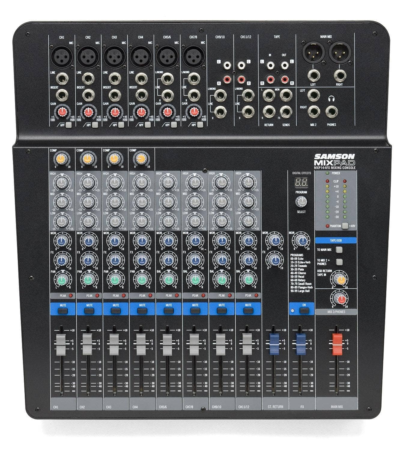 Samson Mixpad MXP144FX 14-Channel Analog Stereo Mixer with Effects and USB
