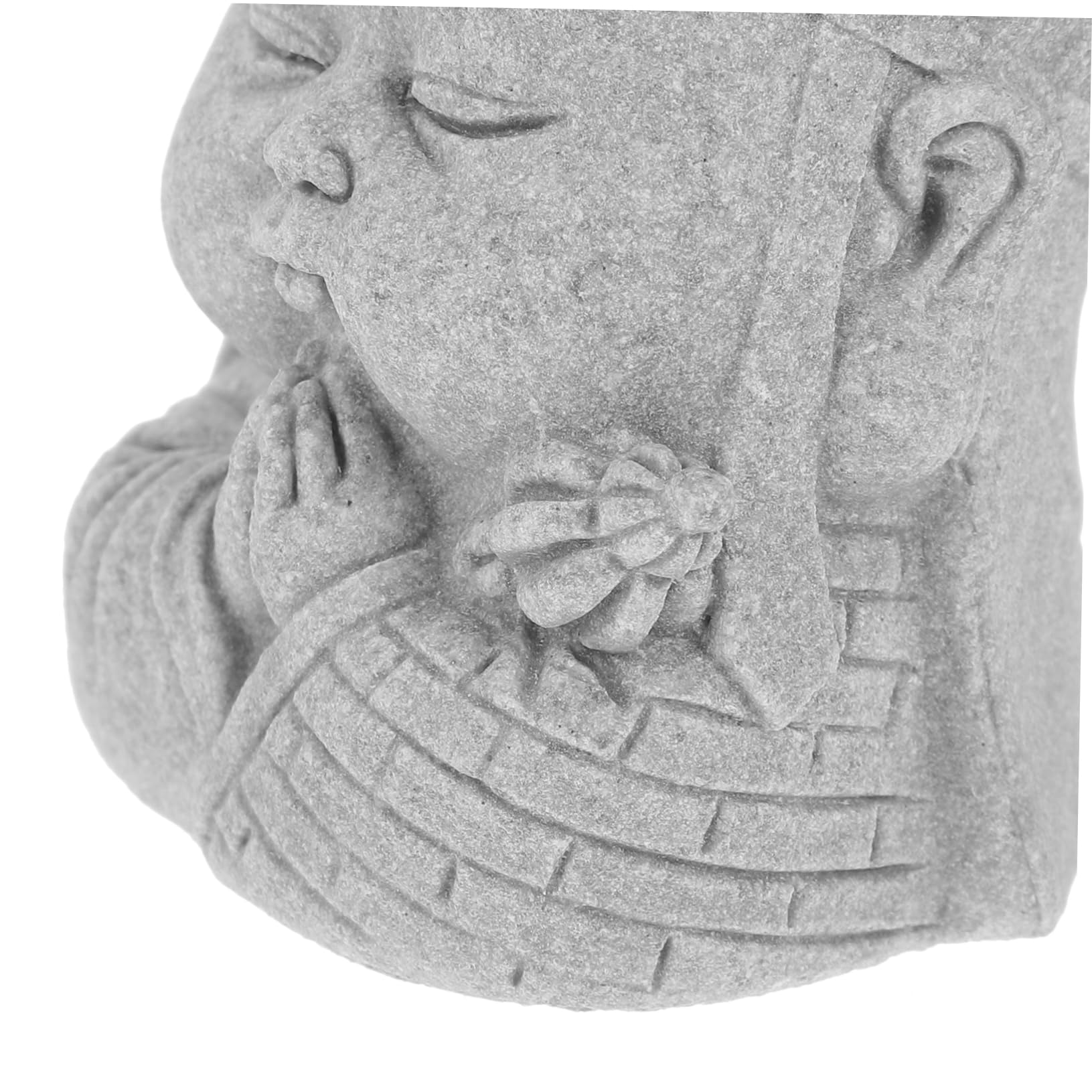 VANZACK 3piezas Estatua De Buda De Arenisca para Acuario Decoración De Pecera Miniatura Figura De Buda para Paisajismo De Acuarios Adorno y Terrarios