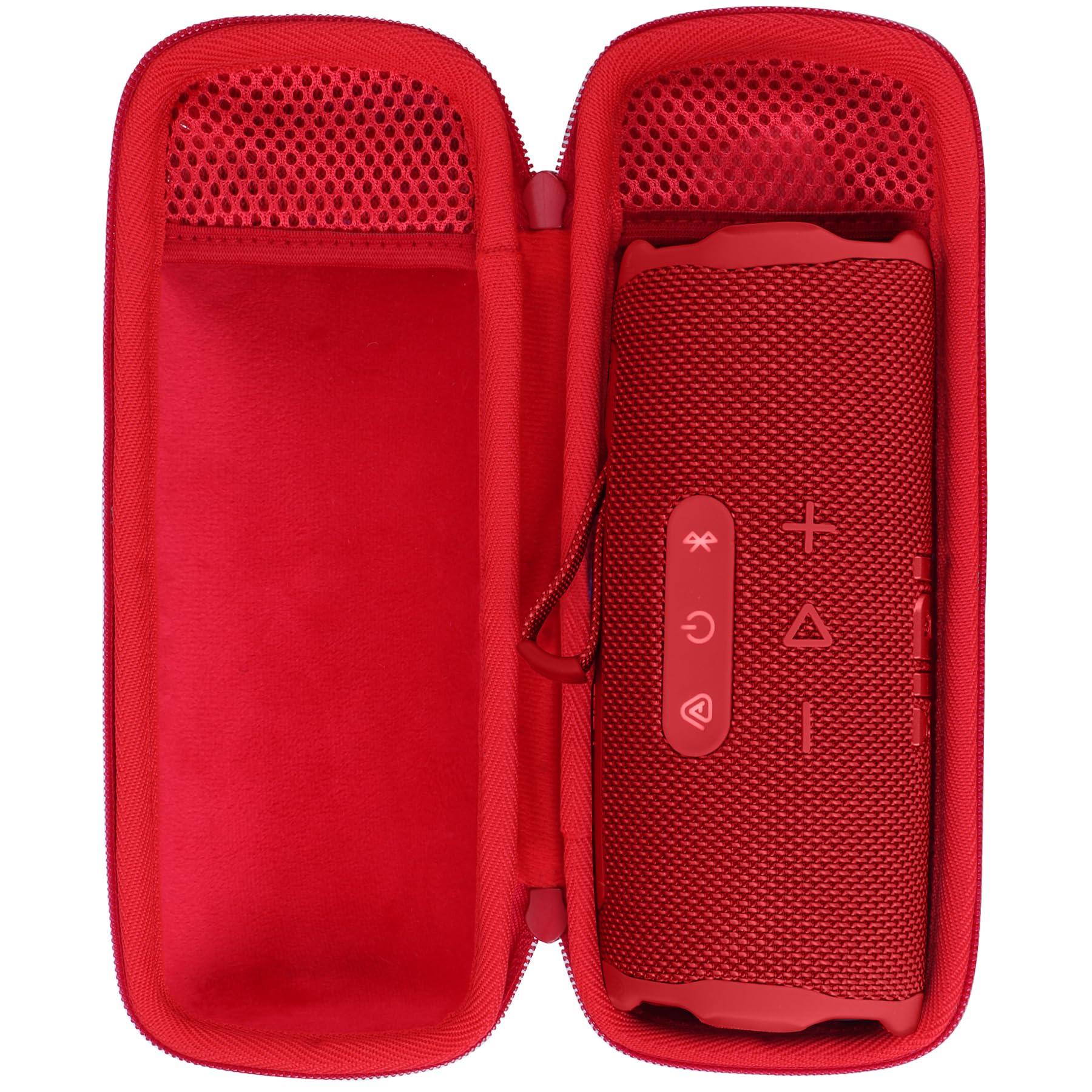 Peyyargo Hard Protective Case Compatible with JBL Flip 7/ Flip 6/ Flip 5 Portable Speaker, Red