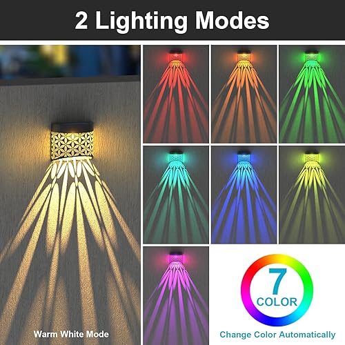 Miniatura 3 de TIJNN Luces solares para cubierta, paquete de 2 luces impermeables IP65, iluminación LED de paisaje, luz solar para exteriores, luz solar de jardín,