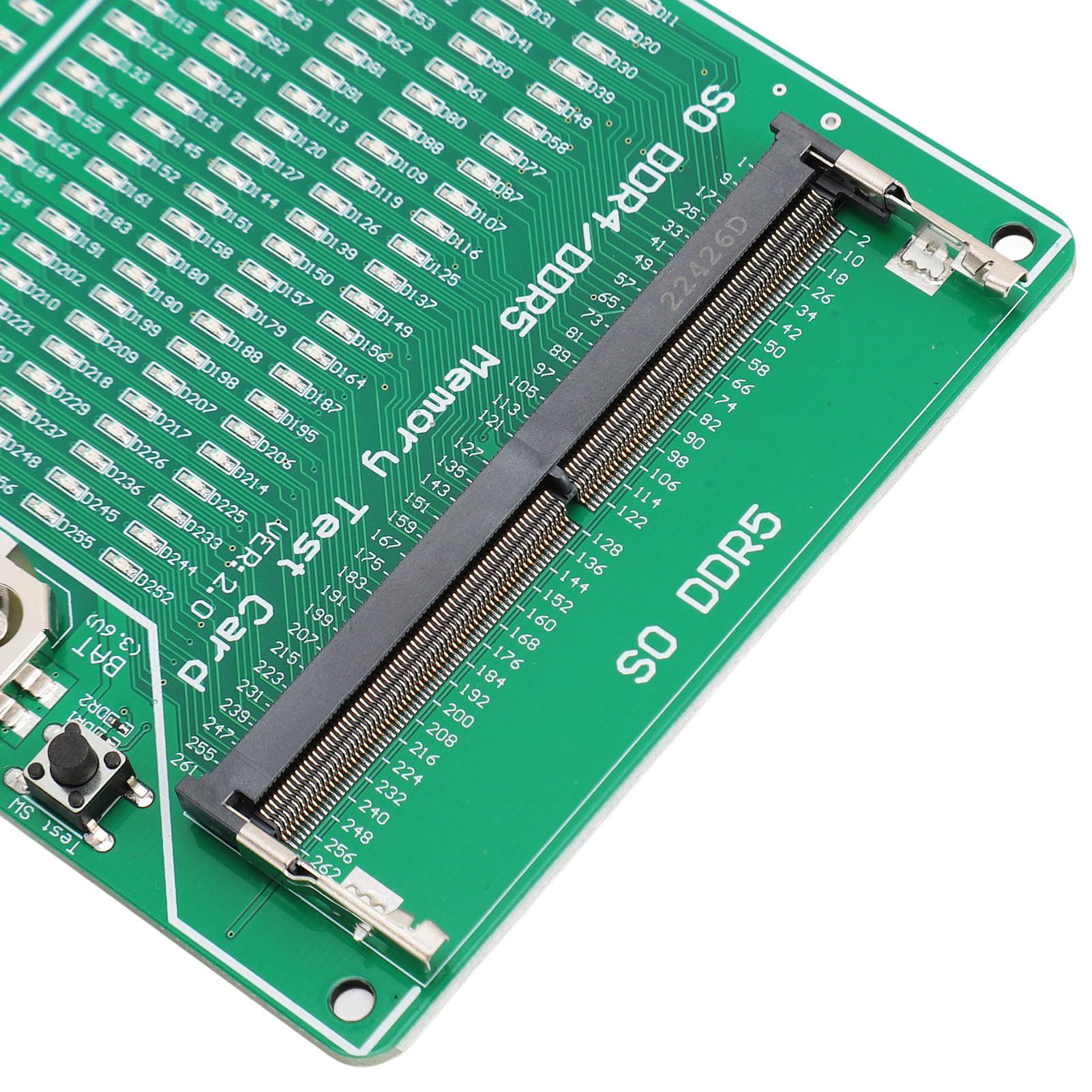 DDR4 DDR5 Tester de Memoria 2 en 1 Tarjeta de Prueba de Ranura de Memoria Multifuncional con Indicador LED para Laptop