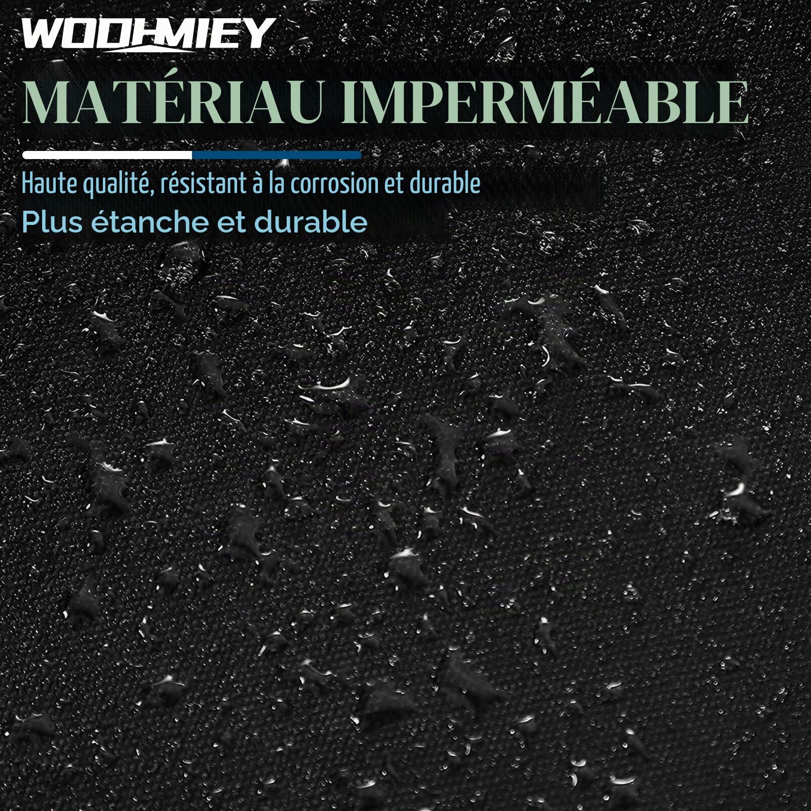 560L Sac de toit pliable 130x100x43cm, imperméable et résistant, avec crochets de porte, fermeture de sécurité, tissu Oxford 1000D, pour voyage, camping, toit de voiture, rangement facile