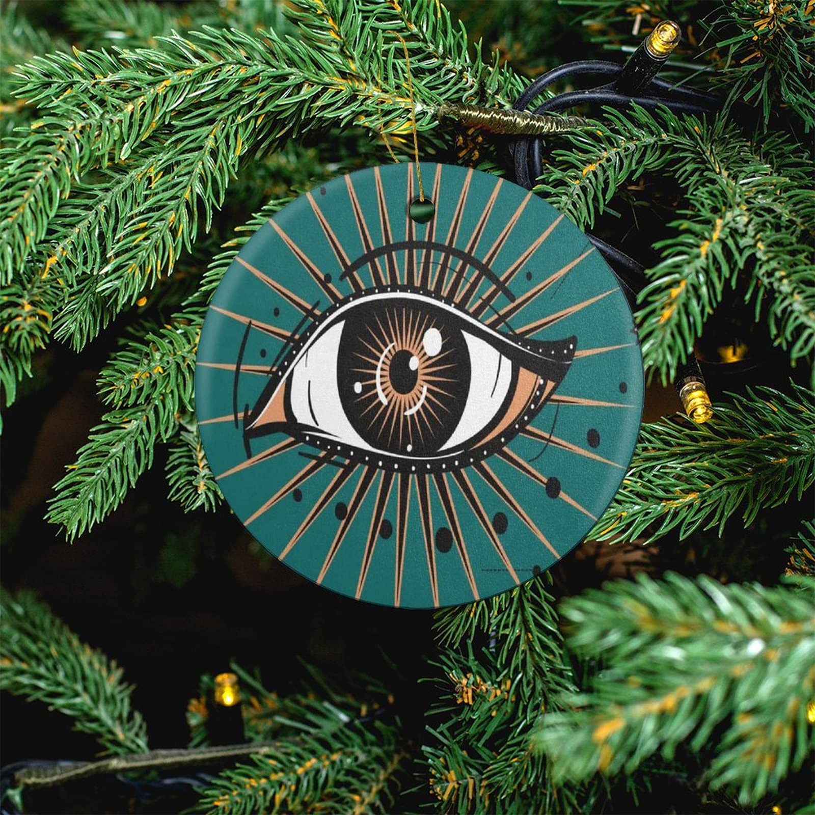 Kristallen Ronde Kerstboom Decor 3.15 Inch Glas Circulaire