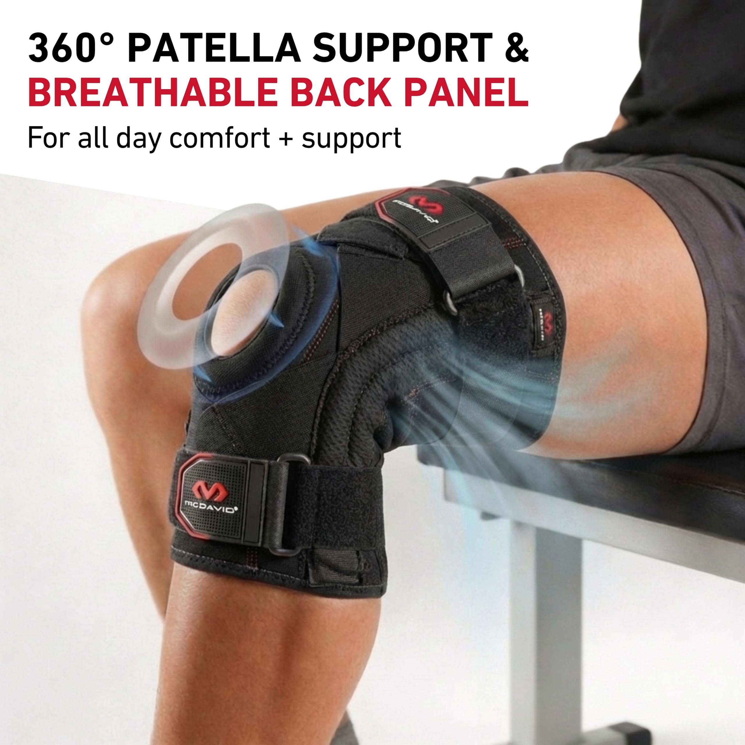 Mcdavid Ligat - Protección de Rodilla, tamaño XL, Color Negro