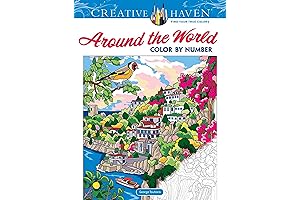 Creative Haven Around the World Color by Numbers (Adult Coloring Books: World & Travel)