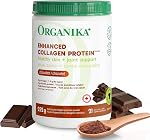 Organika Canadian-Made Poudre de protéine de collagène améliorée- Citron - Pour les cheveux, la peau, les ongles, les articulations - Hydrolysée pour une meilleure absorption – Alimentation herbeuse, non OGM - 1kg