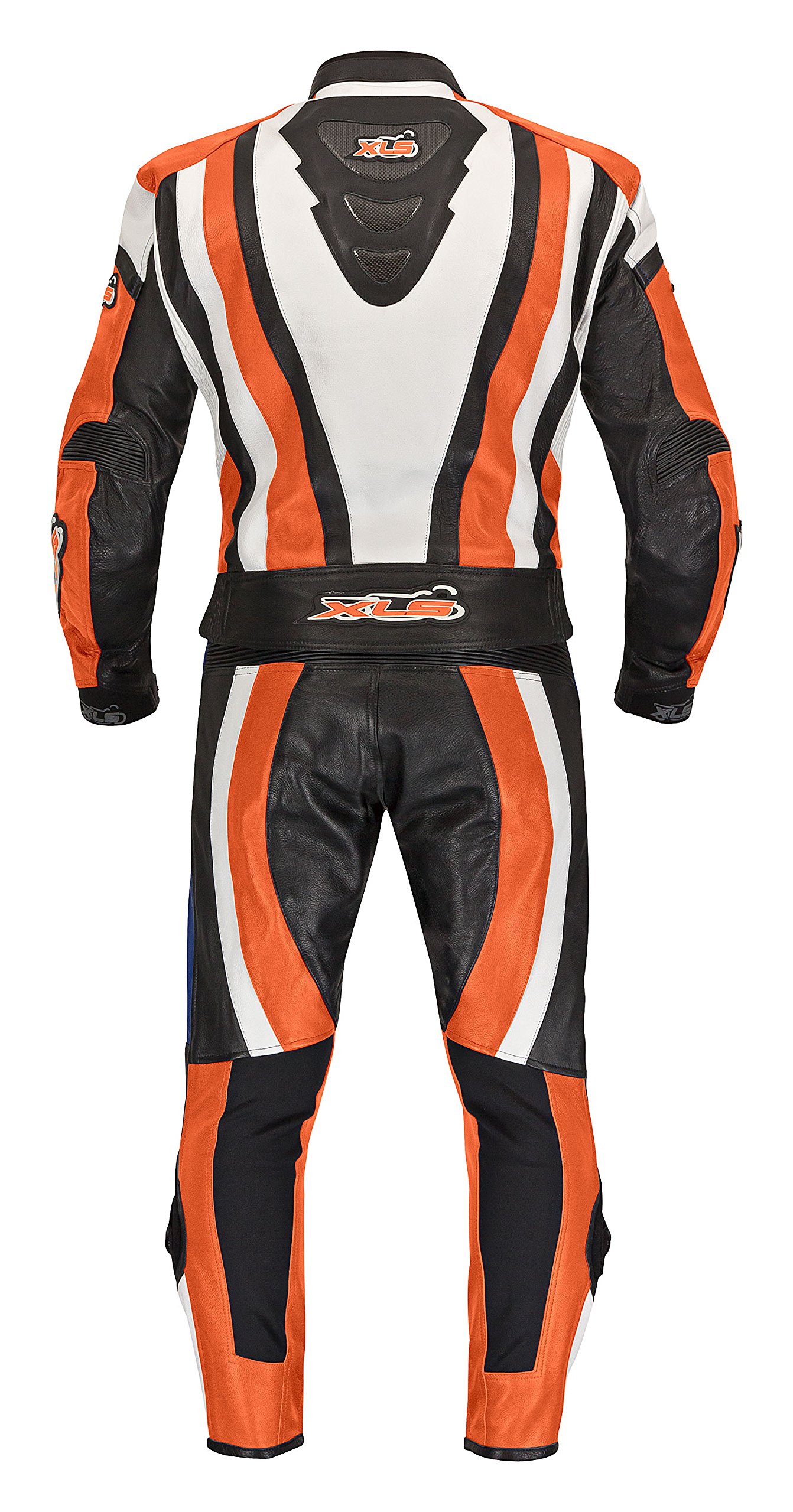 XLS Lederkombi Zweiteiler Orange Motorradkombi zweiteilig