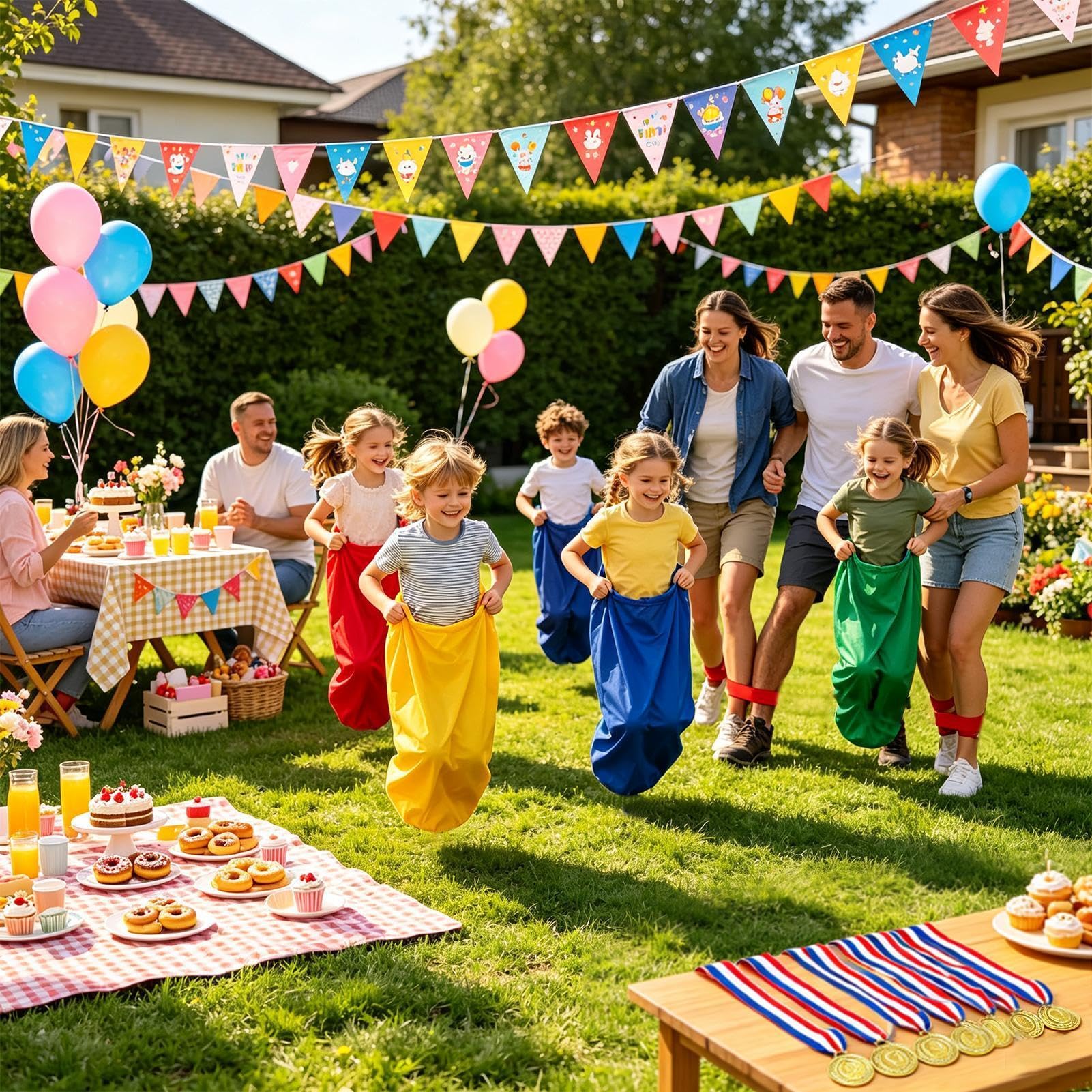Field Day Spiele Für Kinder 24-Teiliges Lustiges Interaktives | Bean Bag Toss Spiel Party-Zubehör Outdoor-Schulhof, Schulsportfest, Rasenspiele und Karnevalsparty