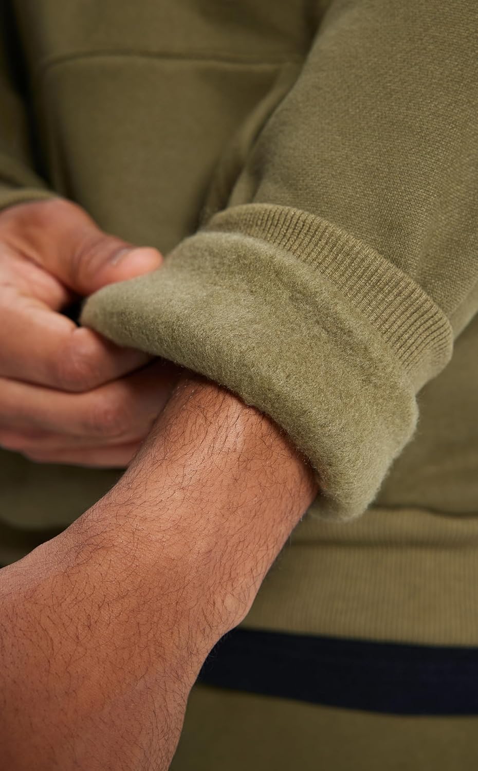 Men's Relaxed Fit Cotton Raglan Sleeve Hoodies Pullover Hooded Sweatshirt Casual Long Sleeve Shirts with Pocket - Image 6