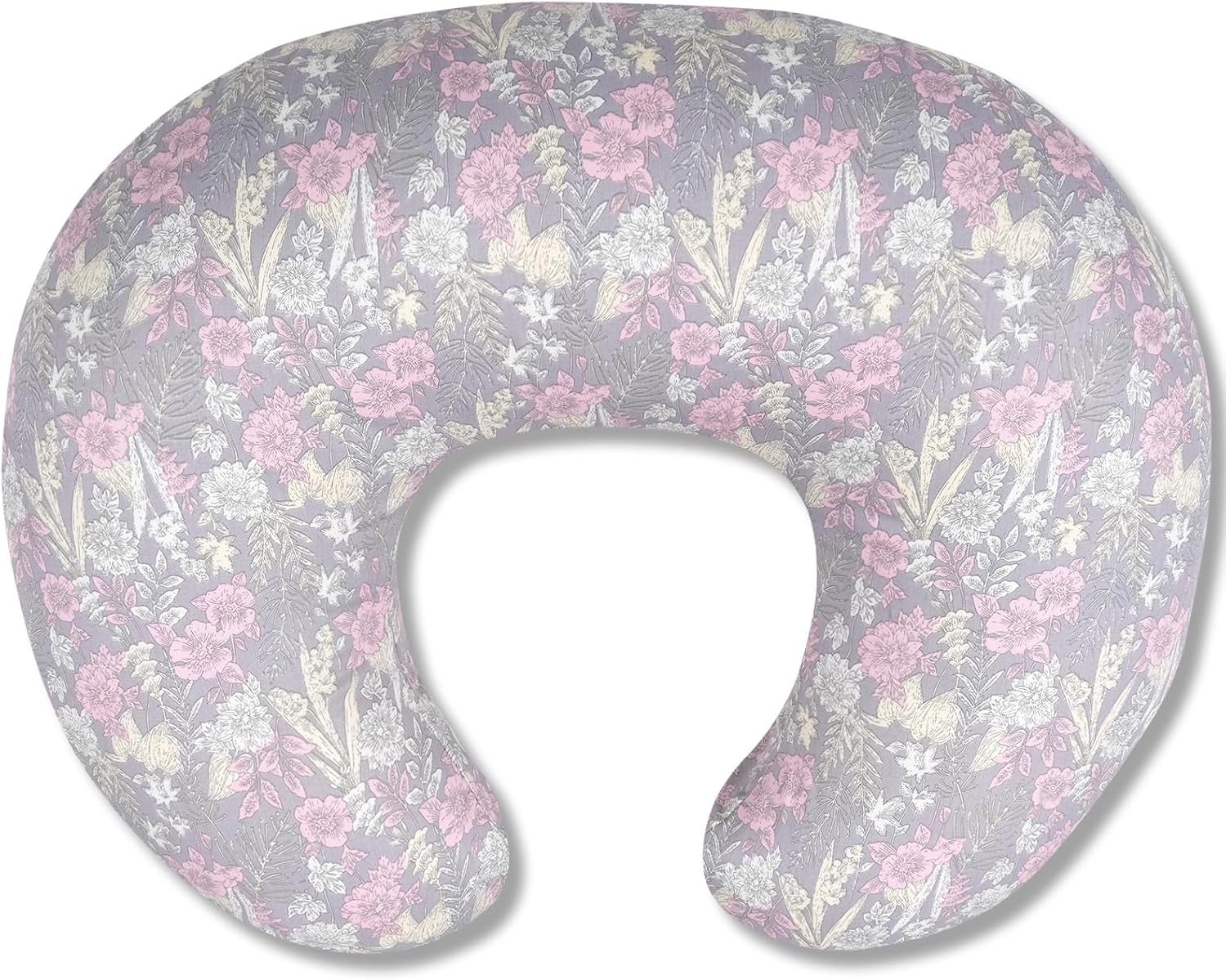 Nursing Pillow, Breastfeeding Pillow with Removable Cover, Ergonomic Breast Feeding Pillow, Baby Feeding Support Pillow for Mom Easier Breastfeeding- Original Size/Dusky Floral