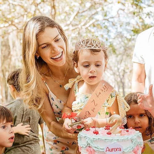 Miniatura 339 de CIEHER Juego de corona de cumpleaños 50 + banda de 50 y fabulosa banda + pin de perlas, tiara, regalos de 50, decoraciones para mujeres amigas