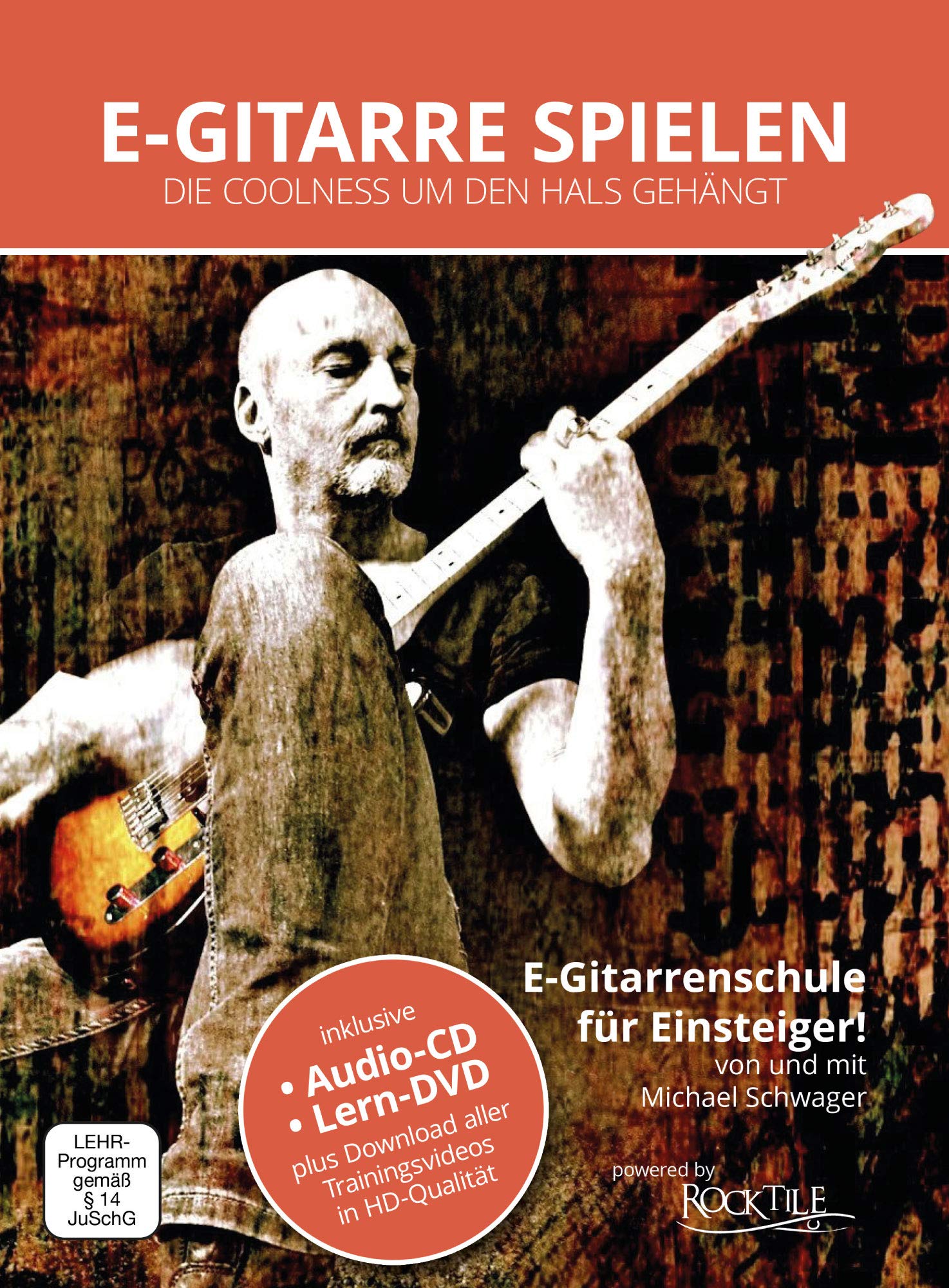 Rocktile Pro ST60-SK E-Gitarre Skull + Gitarren-Schule